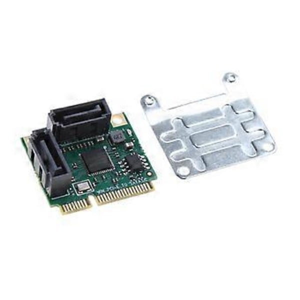 Kaksiporttinen Sata-laajennuskortti Mini PCI-E - Sata3-kiintolevyliitinadapteri