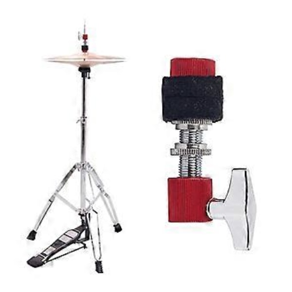 HI HAT Koppling Cymbal Hi Hat Stativ Tillbehör Passar Fler High Hat Stativ Röd