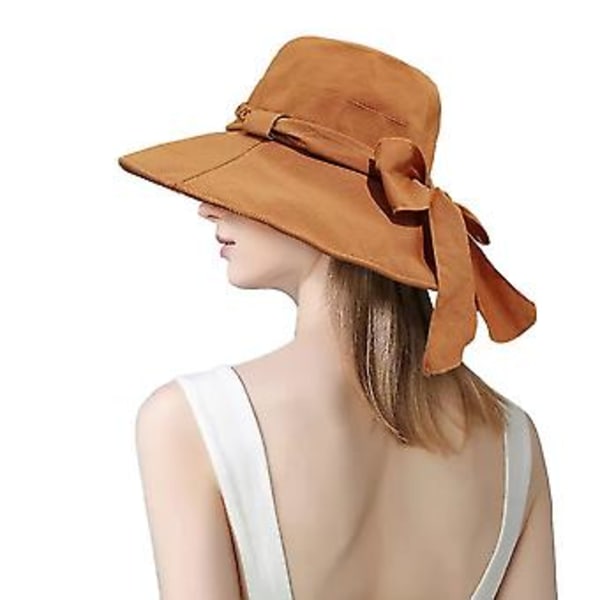 Breda Solhattar för Kvinnor Dubbelsidiga Bucket Hats Hopfällbar Solskärm för Kvinnor