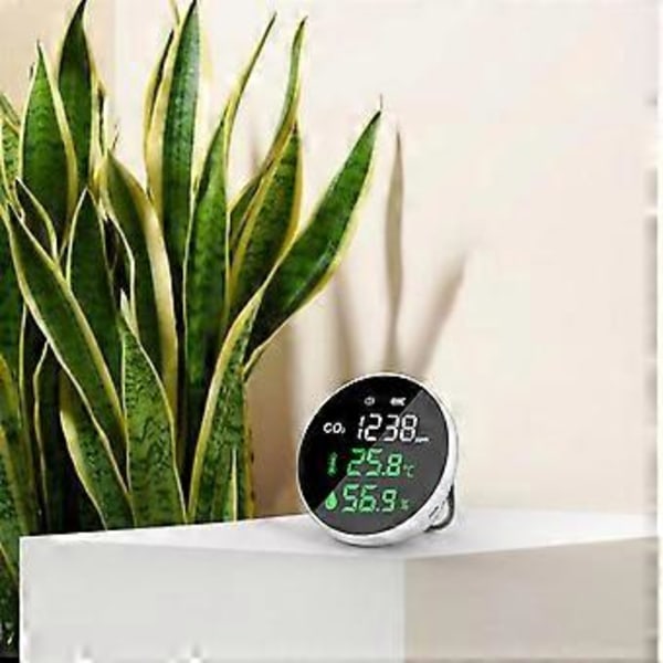 Bärbar koldioxiddetektor Luftkvalitetstestare CO2-mätare Termometer Hygrometer Detektor