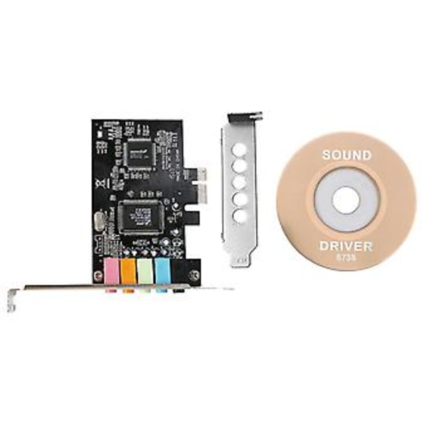 Pcie Lyd 5.1, Pci Surround 3d O For PC Med Høy Lydytelse