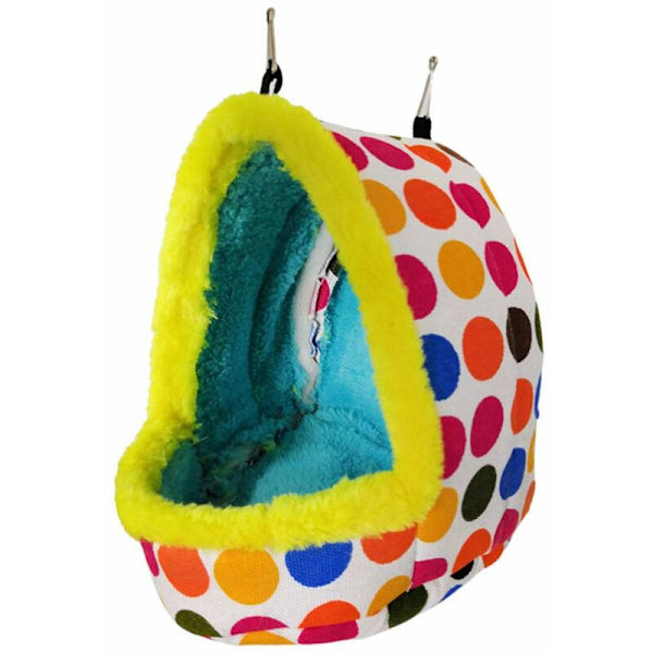 Lintukäyttöön tarkoitettu riippumatto, talvinen lämmin papukaijan pesätalo, pehmeä sänky, pehmoinen eläinluola, riippumattolelu conure-lemmikille, budgielle, undulaatille, kakadulle