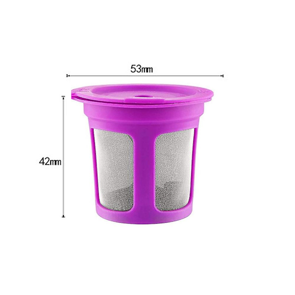 Påfyllbare kaffekopper for Keurig K-cup 2.0 og 1.0 kaffetraktere, gjenbrukbare filterputer, pakke med [antall kopper]