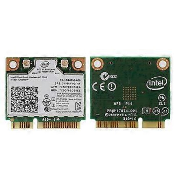 Dual Band Wireless-AC 7260HMW Half Mini Pci-e Trådløst Wifi BT-kompatibelt 4.0 Wlan Kort til Intel For HP SPS 710661-001