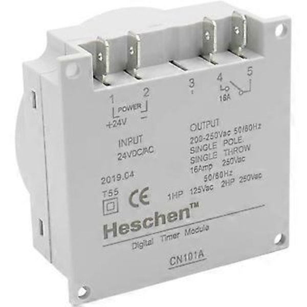 Digitaalinen LCD-virtalähde viikoittain ohjelmoitava ajastinrele, Cn101a, DC 24V, 16A