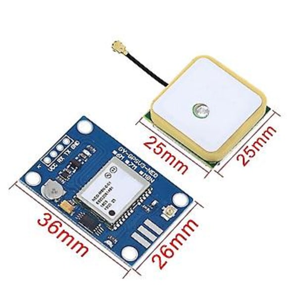 -neo-8m Uusi Neo-8m GPS-moduuli Neo8mv2 F Eeprom Mwc Apm2.5 Antennilla