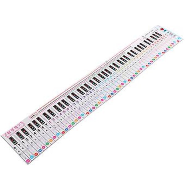 Piano Keyboard Note 88 -koskettimen kaavio Kannettava vedenpitävä oppimisopas sormiharjoitteluun