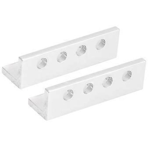 2kpl 310300040040 4-reikäinen L-muotoinen kanava Alumiinikanavan lisäosat (40mm)