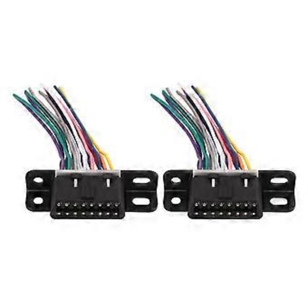 2 KPL Diagnostinen OBD2 16 PIN Naarasliitinjohtosarja Auto 16 PIN Naarasliitin Sopii Yleisesti Useimpiin OBD2-liittimiin