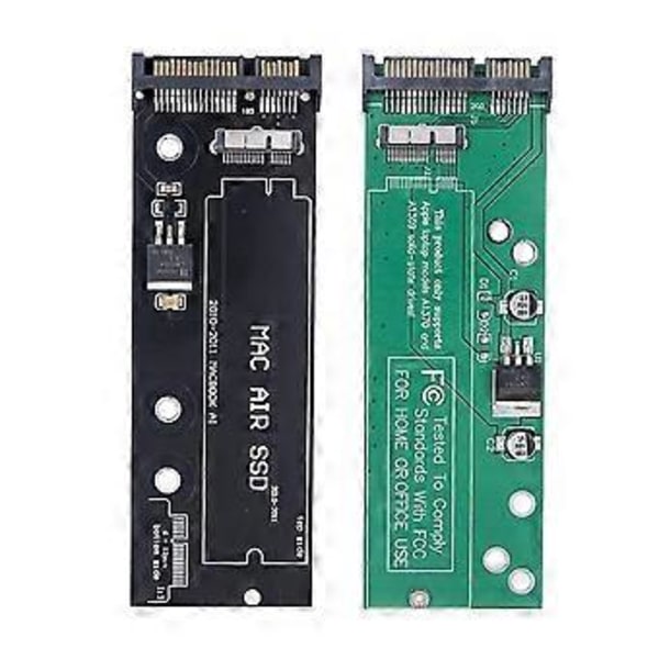 SSD - SATA -muunninkortti 2010 2011 6+12 Pin A1369 A1370 A1375 A1377 Vihreä