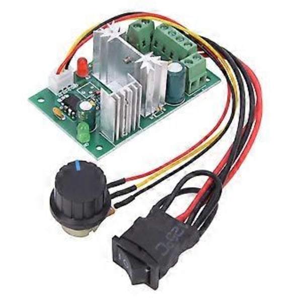 Motorvarvtalsregulator DC6~30V CW CCW PWM Hastighetsregleringsbrytare 6A Varvtalsregulator