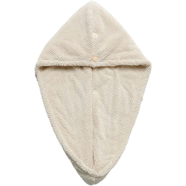 Hair Towel, 3 Pack  Absorbent & Quick Dry  Hair Turban for Women, Kids, Rapid Drying Hair Caps Khaki
