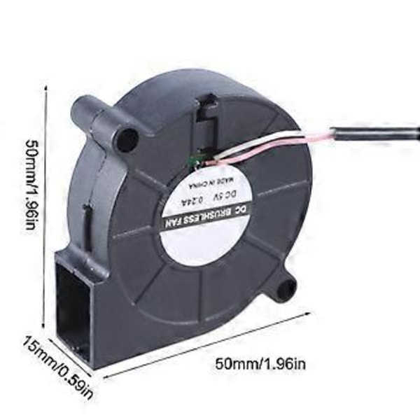 Hiljainen 5V USB-jäähdytystuuletin DC5V harjaton tuuletin PC:n jäähdytyselementille 3500RPM nopeus