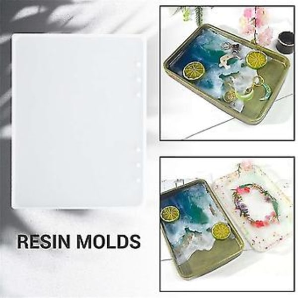 DIY Resin Støpeformer for Notatbokomslag A5 A6 A7 - 3 stk Silikon Notatbokomslag Klar Støping Epoksy