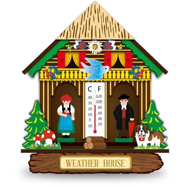 Väggmonterad barometer, väggmonterad barometer, temperatur- och fuktighetssensor
