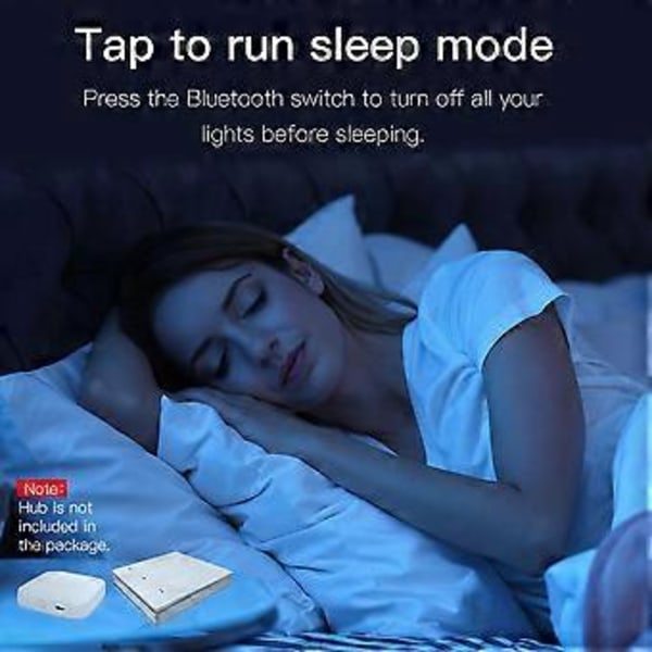 Bluetooth Kontakt med Fysisk Knap Væglampe Kontakt 2 Grupper Arbejder med for Alexa Home Bluetooth Scene Kontakt