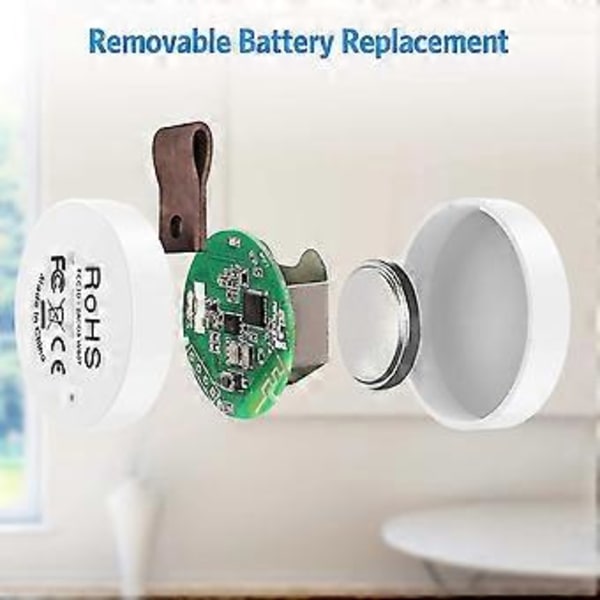 Bluetooth Indendørs Hygrometer Termometer, Mini Indendørs Termometer, Temperatur Monitor Sensor, Digital Hygrometer Til Hjemmet, Kontoret, Julegave, Sui