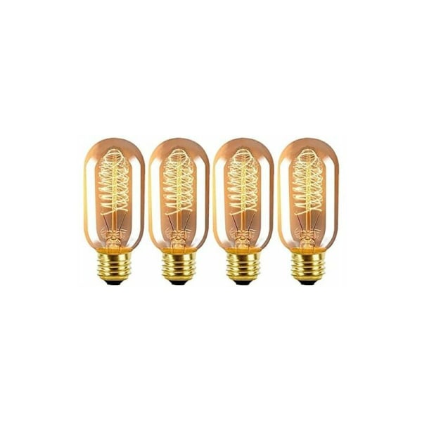 E27 Vintage Glødepærer 40W Skruefatning Dæmpbar Edison Glødetrådslampe 2300K Glødepære T45 Rør Stil Dekorativ Spiral Glødetråd