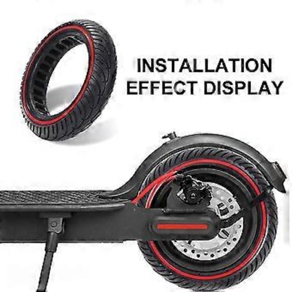 Elektrisk Scooter 8,5 Tum Gummiring Punkteringssäkert Hållbart Massivt Däck För M365 Pro Mijia Mi 1s P