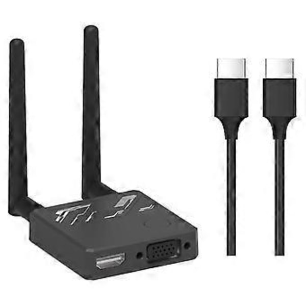 1080P Trådløs Display Dongle Adapter, 2.4G/5G Trådløs Modtager Plug & Play, til Smartphone, Laptop HDTV Projektor