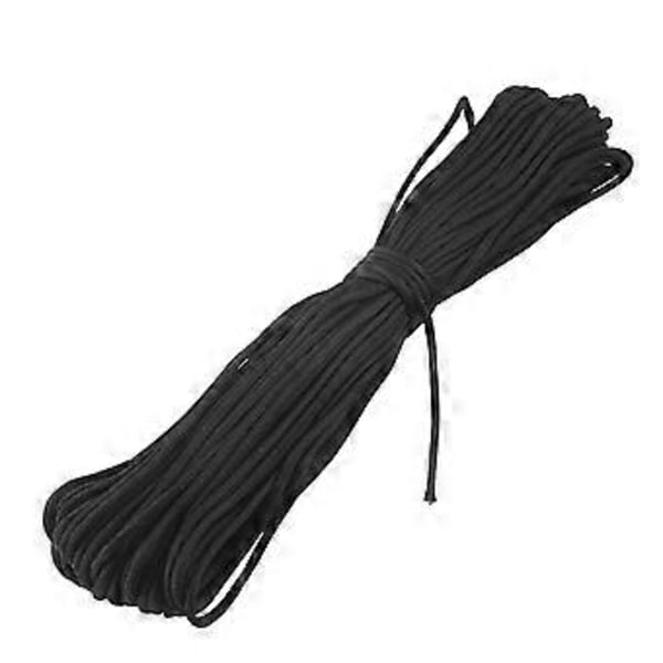 100 ft 550 Paracord Overlevelsessnor Faldskærmsline - Sort