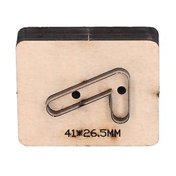 Läder Skärform, 41x265mm, Siffer 7 Form, Stansform för DIY Hantverk & Smyckestillverkning, Precisionsremsdesign, Hållbart Hantverksverktyg