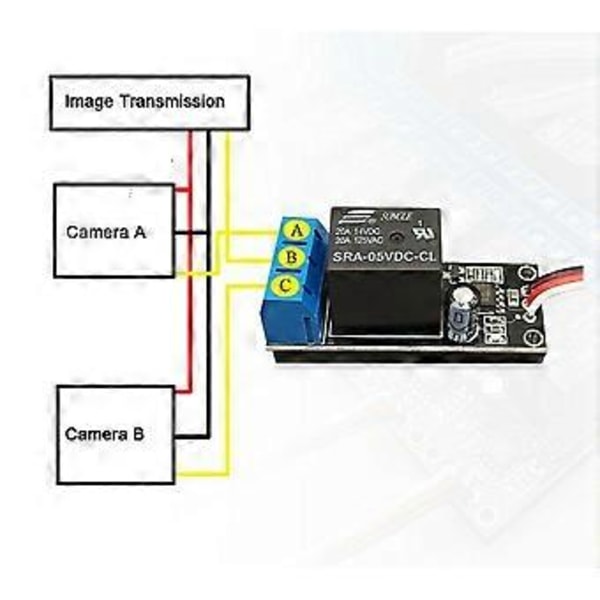 RC Modell PWM Mottaker Kontrollbryter 20A Relé For Vannpumpe Lys FPV Kamera