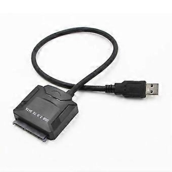 Sata Adapterkabel USB 3.0 til Sata Konverter 2.5/3.5 Tommers Harddisk for HDD SSD USB3.0 til Sata Kabel, Ingen Plugg