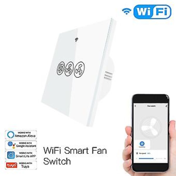 Wifi Loftventilator S, /tuya App Fjernbetjening Hastighed, til Og Hjem(eu)