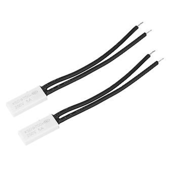 2 kpl KSD9700 Lämpökytkin, Normaalisti Suljettu Lämpötilansäätö, 100℃ Lämpösuoja Muovisella Anturilla, Ylikuumenemissuoja Elektroniikalle &