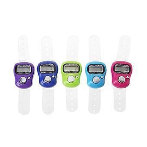 Elektronisk fingerring räknare Mini LCD-display Klicknummer för muslimer