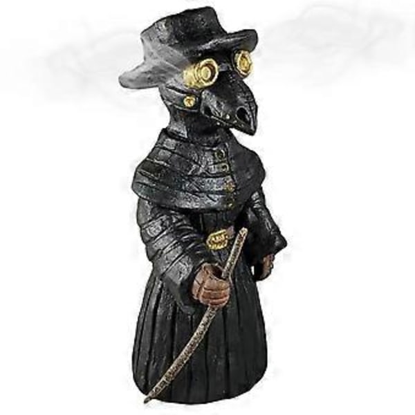Krage Røgelsesbrænder Sort Krage Keglebrænder Håndlavet Desktop Resin Ornament Keglebrænder Figur til Boligindretning Værelse