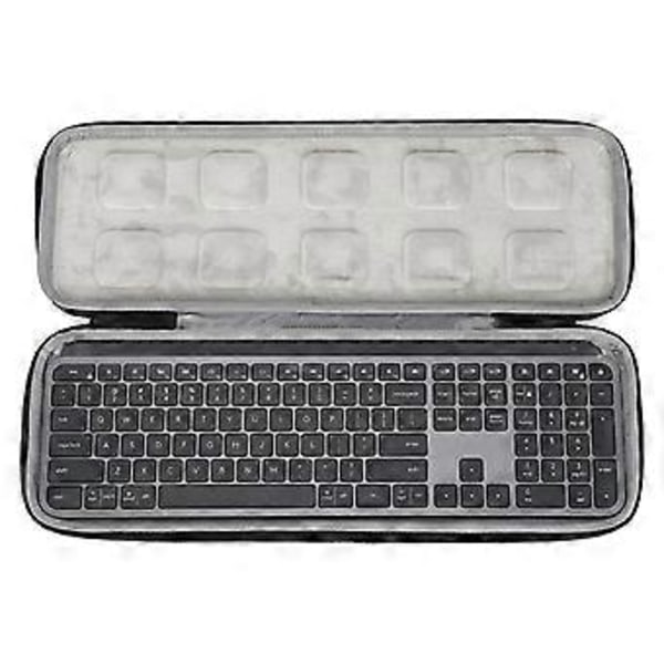 Bærbar hardt etui for MX Keys Advanced trådløst opplyst tastatur reise hjemmekontor, kun for etui