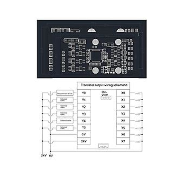Fx1n-10mt Indrial Board Modul Ingång / Utgång Med Styrskena Relämodul