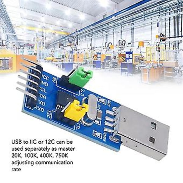 Usb till Iic Adapter Modul, Usb till Iic I2c Uart Konverter Adapter Modul Elektroniska Komponenter