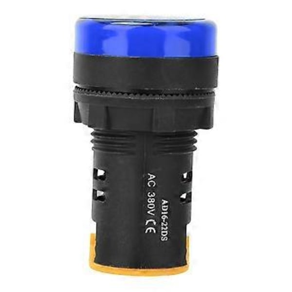 10 st BERM LED Strömindikatorlampa n nPC Flamskyddande Skal 22mm Diameter 380V AD16-22D /S Blå