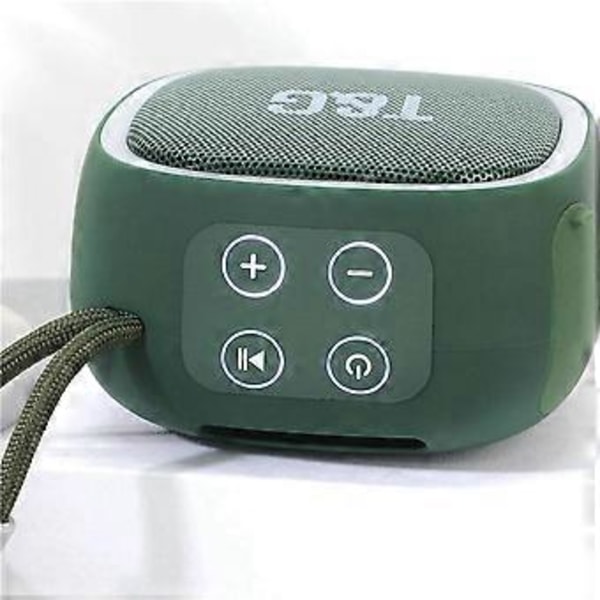 TG659 Bluetooth-kaiutin Ulkokäyttöön Langaton Subwoofer Mini Kaiutin Kannettava Korttikaiutin Vihreä
