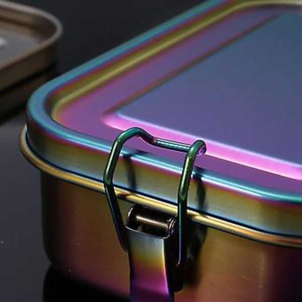 Rustfri Stål Bento Boks Lekkasjesikker Metall Matboks Med Avtakbar Skillevegg Matboks For Barn A