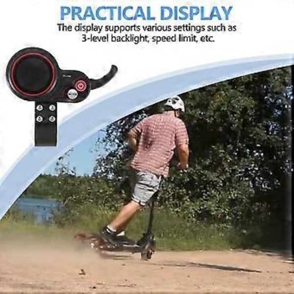 För Elscooter Controller Komponent Elektrisk Kontrollpanel Kommunikationsinstrument Tf-100 Display 6 Pin