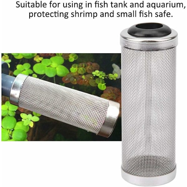 Akvariefilter - Rustfritt stål fiskenett rekefiskfilternett (12mm)