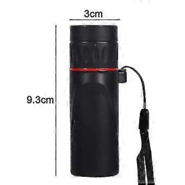 Mini 30x25 HD Optisk Monokular Lavt Lys Nattesyn Bærbar Zoom 10x Rækkevidde Til Rejser Jagt