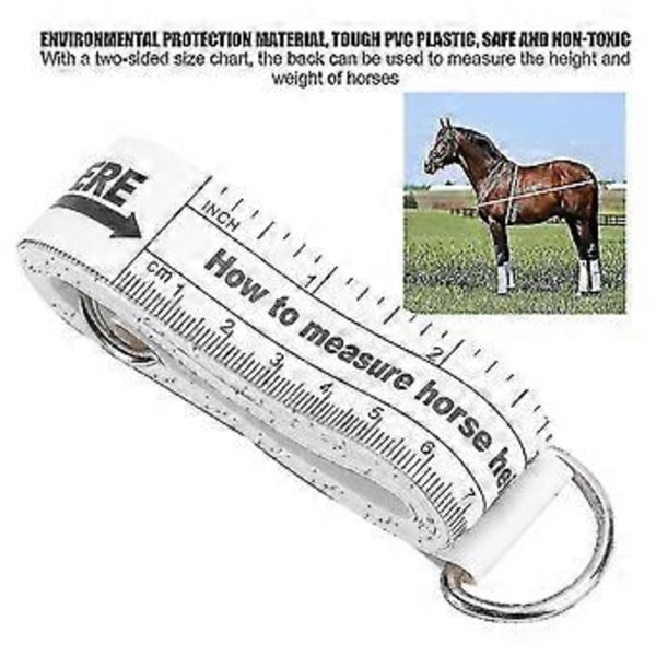 Mätband för häst & ponny höjd & vikt Enkel mätning 2,5 meter/ 98 tum