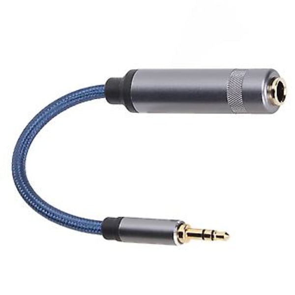 3,5 mm:n uros - 6,35 mm:n naaras audiokaapeli, stereo audiokaapeli mikrofonille, kaiuttimelle, kannettavalle tietokoneelle ja kuulokkeille