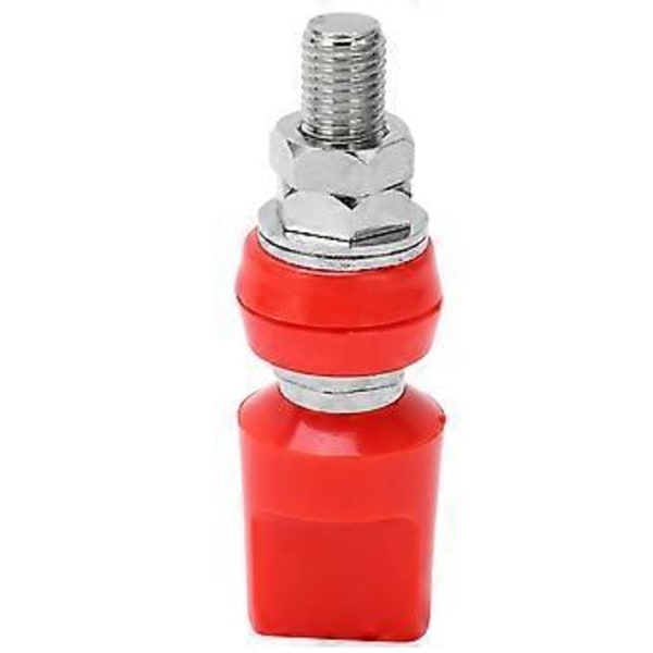 Terminal Multipurpose 4mm Mässing Platt Lock M8 100A Högströmsplint med JackRed