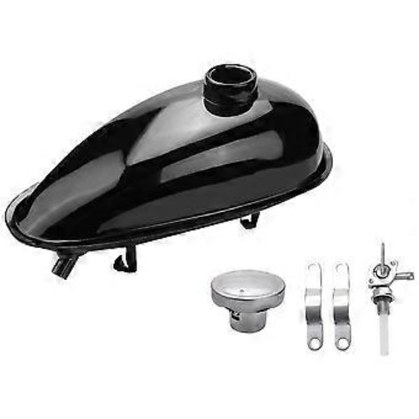 2L Motoriseret Cykel Motorcykel Brændstoftank Passer til 49Cc 50Cc 60Cc 66Cc 80Cc Motor Motoriseret Cykel Motorcykel Brændstof Gastank