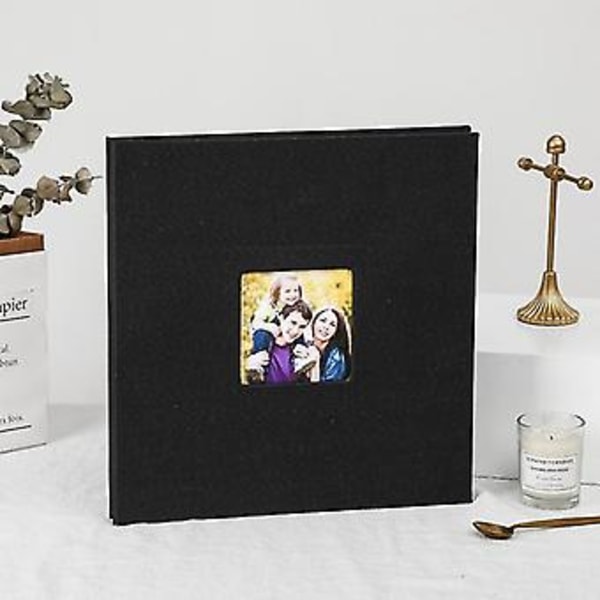 Fotoalbum för bröllop // DIY-linneomslag för S D