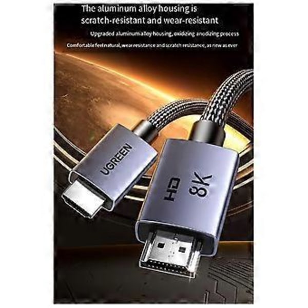 -Kompatibel Kabel 8K/60Hz for TV-boks Hastighetssertifisert 8K@60Hz Kabel 48Gbps 0.5M