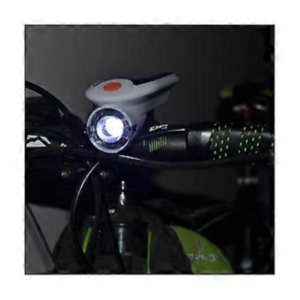 Solar Sykkel Frontlykt USB Oppladbar Sykkellykt 360-graders Roterende Sykkeltilbehør Utstyr