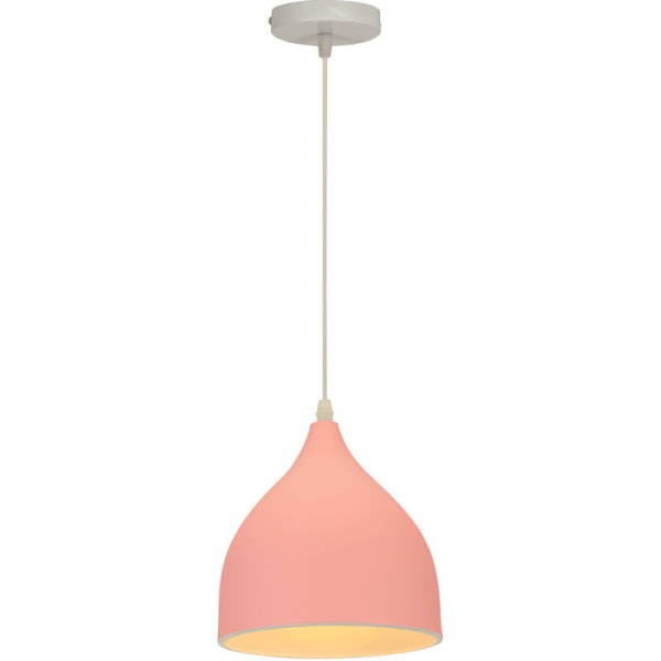 Moderne hængende loftslampe Indendørs Metal Pendel Lys Justerbar Lysekrone til Køkken Loft Restaurant Pink