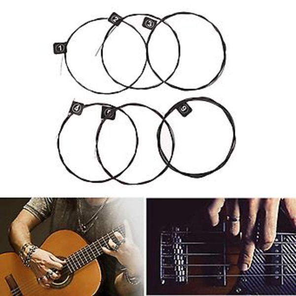 Orphee NX35-C 6 stk Klassiske Gitarstrenger 028-045 Tommer Nylonkjerne Stålbelagt